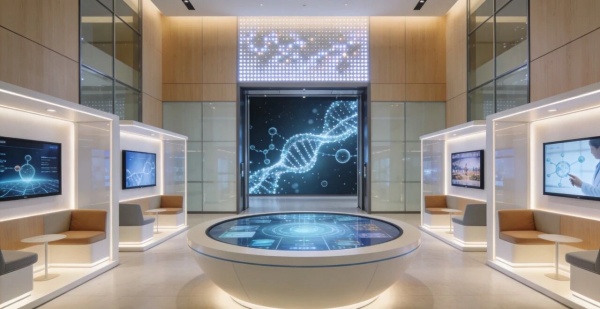 生物醫(yī)藥企業(yè)展廳設(shè)計(jì)怎么做才能凸顯專業(yè)權(quán)威？