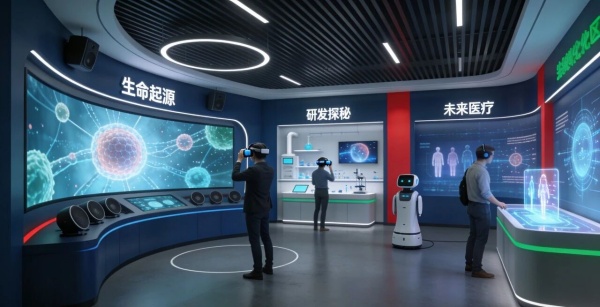 生物醫(yī)藥企業(yè)展廳設(shè)計(jì)怎么做才能凸顯專業(yè)權(quán)威？